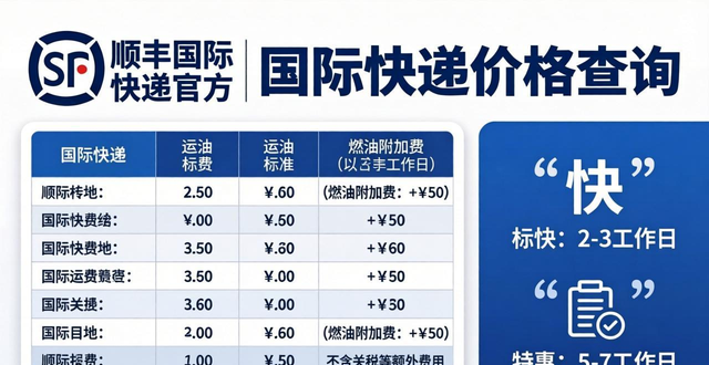 顺丰寄件国外收费标准_顺丰邮寄国外怎么收费_