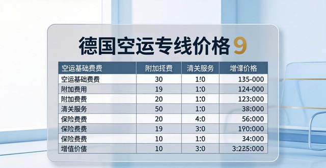 德国空运价格__空运到德国多少钱一公斤