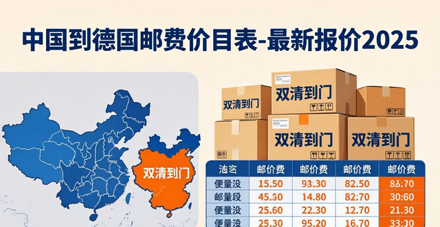 中国到德国邮费价目表-最新报价2025