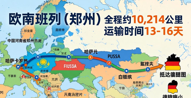 中欧列车的路线图__中欧列车途经哪些地方