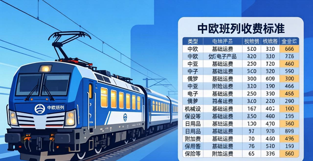 _中欧铁路货运价格表_中欧铁路运费报价