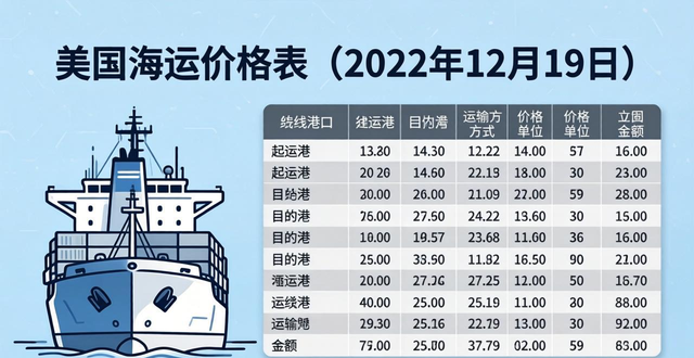 _美国海运价格走势_美国海运价格一览表