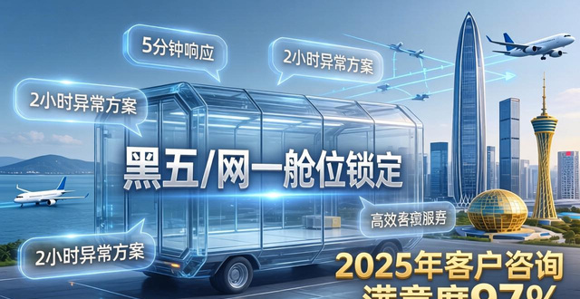 深圳FBA旺季空运专线 | 黑五/网一舱位锁定 | 拒绝排仓爆仓