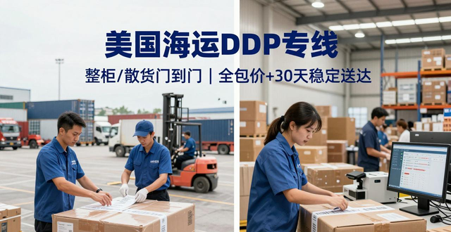 美国海运DDP专线 | 整柜/散货门到门 | 全包价+30天稳定送达