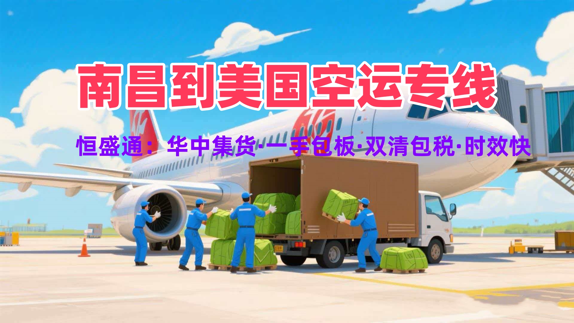 南昌到美国空运专线 一手美线渠道双清包税极速直达