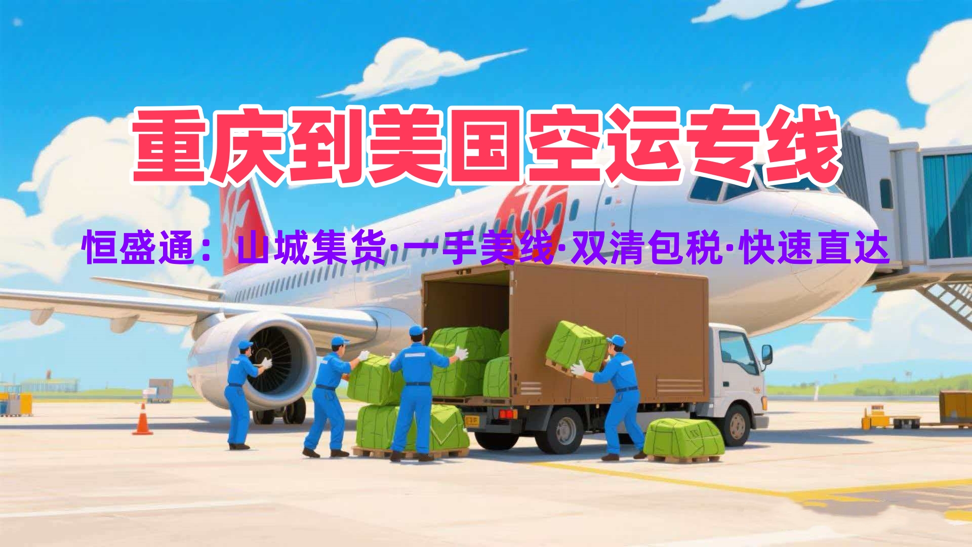 重庆到美国空运专线 一手美线渠道双清包税快速直达